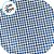 Prato Redondo Laminado - Xadrez Azul - 32cm - 1 unidade - Rizzo - Imagem 2