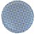 Prato Redondo Laminado - Xadrez Azul - 32cm - 1 unidade - Rizzo - Imagem 4