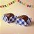 Forminhas para Doces 4 Pétalas Xadrez Azul - 30 unidades - Rizzo - Imagem 1