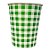 Copo de Papel Xadrez - Verde - Festa Junina - 270ml - 10 unidades - Rizzo - Imagem 5