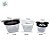 Kit 3 Potes de Plástico - Mickey Preto e Branco - 1 unidade - Disney Original - Rizzo - Imagem 3