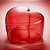 Caixa Acrilica Coração - Vermelho Translucido - 16x15x9cm - 1 unidade - Rizzo - Rizzo - Imagem 1
