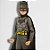 Fantasia Infantil Batman - Conjunto com Macacão Longo, Capa, Capuz e Máscara - M de 6 a 8 anos - 1 unidade - Rizzo - Imagem 2
