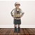 Fantasia Infantil Caçador de Dinossauro - Conjunto com Shorts, Camisa e Chapéu - G de 10 a 12 anos - 1 unidade - Rizzo - Imagem 1