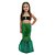 Fantasia Infantil Sereia Verde - Conjunto com Calda, Top e Tiara - GG - 1 unidade - Rizzo - Imagem 4