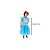 Fantasia Infantil Princesinha Azul - Vestido - GG - 1 unidade - Rizzo - Imagem 3