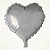 Balão De Festa Metalizado De Coração 10" 25cm - Prata - 50 unidades - Rizzo - Rizzo - Imagem 4