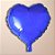 Balão De Festa Metalizado De Coração 10" 25cm - Azul Escuro - 1 unidades - Rizzo - Rizzo - Imagem 1