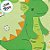 MIni Bloco Para Anotações Dinossauro - Verde - 60 Folhas -  8x11,5cm - 1 unidade - Rizzo - Imagem 2