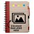 Bloco para Anotação Personalize Logo Preta Com Caneta E Autoadesivo - Vermelho - 70 Folhas - 11,5x15,5cm - 1 unidade - R - Imagem 1