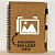 Bloco para Anotação Personalize Logo Branca Com Caneta Estampa Papelão - 70 Folhas - 13,5x17,5cm - 1 unidade - Rizzo - Imagem 1
