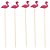 Pick Decorativo - Flamingo - 20 unidades - Rizzo - Imagem 5