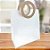 Sacola Transparente Fosca PVC com Alça Redonda de Couro Bege - 32x26x14,5cm - 1 unidades - Rizzo - Imagem 1