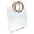 Sacola Transparente Fosca PVC com Alça Redonda de Couro Bege - 32x26x14,5cm - 1 unidades - Rizzo - Imagem 4