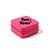 Mini Porta Jóias Portátil Personalizado com Nome Dourado - Pink sem Textura - 1 unidade - Rizzo - Imagem 1