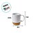 Caneca com Base de Cortiça Personalize com Sua Estampa - Branco - 400ml - 1 unidade - Rizzo - Imagem 2