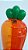 Cenourinha Acrílica Lembrancinha de Páscoa 11,5 x 4,5cm 10 unidades - Rizzo Embalagens - Imagem 2