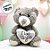 Urso De Pelúcia "I love you" - Cinza - 20cm - 1 unidade - Rizzo - Imagem 1