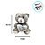 Urso De Pelúcia "I love you" - Cinza - 20cm - 1 unidade - Rizzo - Imagem 2