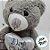 Urso De Pelúcia "I love you" - Cinza - 20cm - 1 unidade - Rizzo - Imagem 3