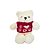 Urso De Pelúcia Com Suéter Vermelho "I love you" - Branco - 29cm - 1 unidade - Rizzo - Imagem 3