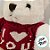 Urso De Pelúcia Com Suéter Vermelho "I love you" - Branco - 29cm - 1 unidade - Rizzo - Imagem 4