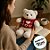 Urso De Pelúcia Com Suéter Vermelho "I love you" - Branco - 29cm - 1 unidade - Rizzo - Imagem 6