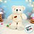 Urso De Pelúcia Com Suéter Off White - Branco - 29cm - 1 unidade - Rizzo - Imagem 1