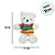 Urso De Pelúcia Com Suéter Colorido - Branco - 29cm - 1 unidade - Rizzo - Imagem 2