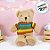 Urso De Pelúcia Com Suéter Colorido - Bege - 29cm - 1 unidade - Rizzo - Imagem 1