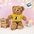 Urso De Pelúcia Com Suéter Amarelo - Marrom - 29cm - 1 unidade - Rizzo - Imagem 1