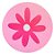 Adesivo Redondo Flor Rosa - 3x3cm - 30 unidades - Stickr - Rizzo - Imagem 2