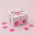 Adesivo Redondo Flor Rosa - 3x3cm - 30 unidades - Stickr - Rizzo - Imagem 1