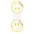 Lacre Adesivo Carinha Feliz - Ref.2300 - Hot Stamping - 3x7,5cm - 20 unidades - Stickr - Rizzo - Imagem 1