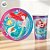 Kit Copo e Prato de Papel - Ariel - 16 Itens - 1 unidade - Disney - Rizzo - Imagem 1