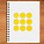Adesivo Pontinho Amarelo - 1,5x1,5cm - 100 unidades - Stickr - Rizzo - Imagem 1