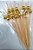 Palito Petiscos Bolinha Dourada Bambu 12cm - 20 unidades - Silver Festas - Rizzo Festas - Imagem 1