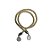 Cordão Decorativo Com Pingente Gota - Bege Com Prata - 33,5cm - 1 unidade - Rizzo - Imagem 1