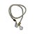 Cordão Decorativo Com Pingente Pião - Branco Com Ouro - 33,5cm - 1 unidade - Rizzo - Imagem 1