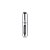 Porta Perfume de Vidro Portátil - Prata - 5ml - 7,5cm - 1 unidade - Rizzo - Imagem 1
