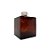 Frasco Para Perfumaria de Vidro Liverpool Cubo - Marrom - 250ml - Rosca 28/410 - 1 unidade - Rizzo - Imagem 1