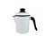 Leiteira Esmaltada Nº 10 Para Derreter Velas  - Branco - 900ml - 18cm - 1 unidade - Rizzo - Imagem 1