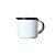 Caneca Esmaltada 08 - Branco - 370ml - 8x7.6cm - 1 unidade - Rizzo - Imagem 1