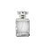 Frasco para Perfumaria de Vidro Retangular para Perfume - Spray Prateado com Tampa Transparente - 50ml - 1 unidade - Riz - Imagem 1