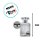 Frasco para Perfumaria de Vidro Retangular para Perfume - Spray Prateado com Tampa Transparente - 50ml - 1 unidade - Riz - Imagem 2