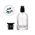 Frasco para Perfumaria de Vidro Louis com Válvula Tampa Luxo Rosca - Preto  - 50ml - 1 unidade - Rizzo - Imagem 3