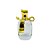 Frasco para Perfumaria de Vidro Com Válvula Spray e Tampa Laço Dourado – 60 ml - 1 unidade - Rizzo - Imagem 1