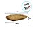 Bandeja Decorativa em Madeira Natural Formato Orgânico - 30x32x4cm - 1 unidade - Rizzo - Imagem 2