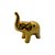 Elefante Decorativo de Cerâmica - Dourado - 7x7cm - 1 unidade - Rizzo - Imagem 1