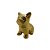 Cachorro Decorativo de Cerâmica - Dourado - 7,6x6,4x3,8cm - 1 unidade - Rizzo - Imagem 1
